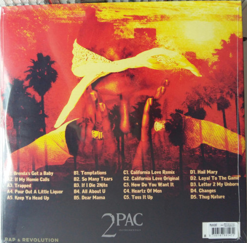 Виниловая пластинка 2PAC "Rap & Revolution (Instrumentals)" (LP)