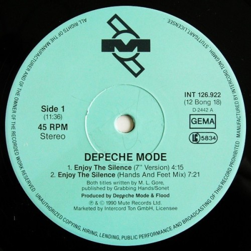 Виниловая пластинка DEPECHE MODE "Enjoy The Silence" (INT 126.922 NM LP)