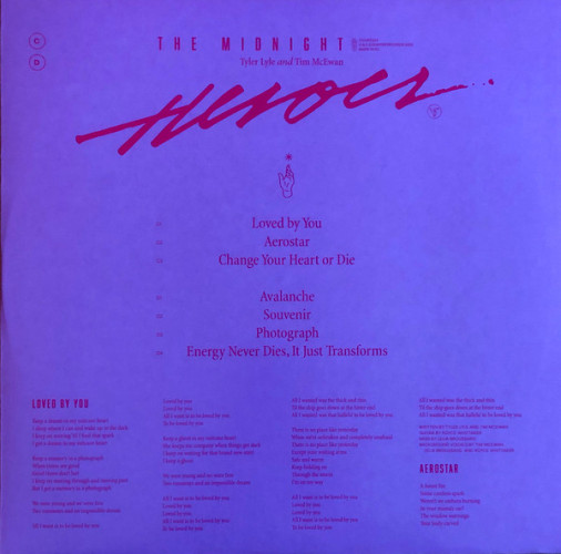 Виниловая пластинка MIDNIGHT "Heroes" (BLUE 2LP) 