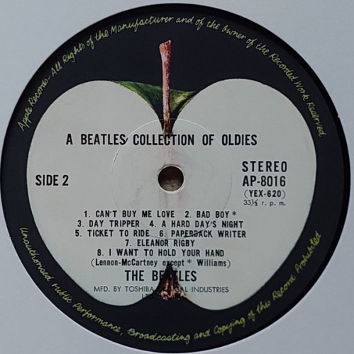 Виниловая пластинка BEATLES "A Collection Of Beatles Oldies" (AP-8016 VG/VG LP) 