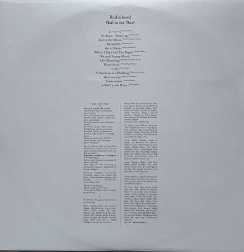 Виниловая пластинка RADIOHEAD "Hail To The Thief" (2LP)