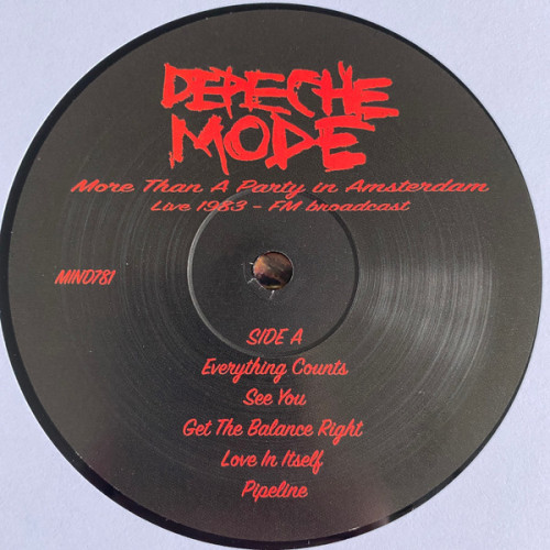Пластинка DEPECHE MODE "More Than A Party In Amsterdam (Live 1983 - FM Broadcast)" (LP) 