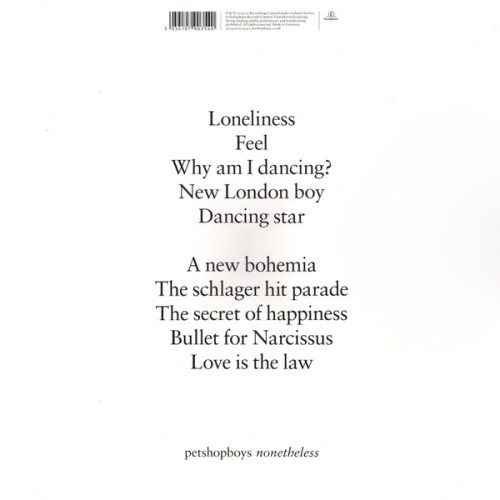 Виниловая пластинка PET SHOP BOYS "Nonetheless" (LP)