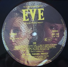 ALAN PARSONS PROJECT "Eve" (EX/EX LP)