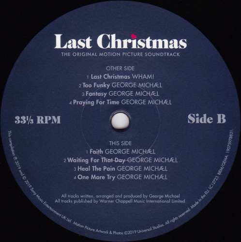 Виниловая пластинка George Michael & Wham! "Last Christmas (The Original Motion Picture Soundtrack)" (2LP) 