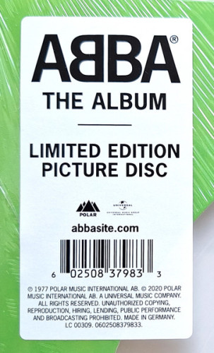 Виниловая пластинка ABBA "The Album" (PICTURE LP)
