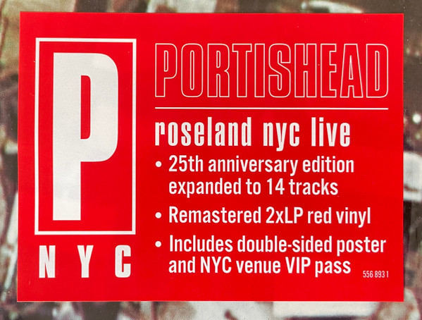 Виниловая пластинка PORTISHEAD "Roseland NYC Live" (25th Anniversary RED 2LP) 