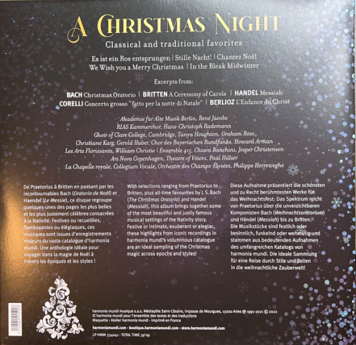 Виниловая пластинка VARIOUS ARTISTS "A Christmas Night" (LP) 