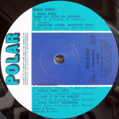 BJORN BENNY AGNETHA FRIDA (ABBA) "Ring Ring" (LP)