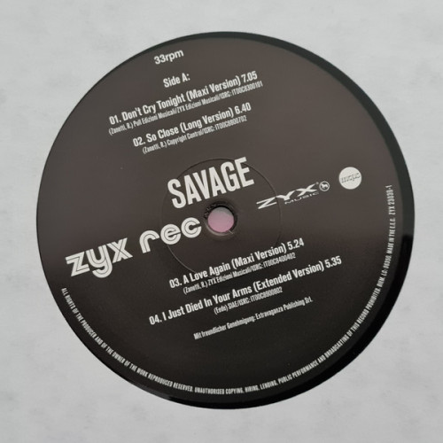 Виниловая пластинка SAVAGE "Greatest Hits & Remixes Vol. 2" (LP)