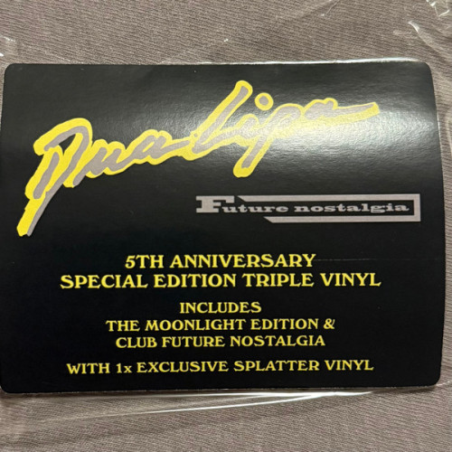 Виниловая пластинка DUA LIPA "Future Nostalgia" (COLORED 3LP)