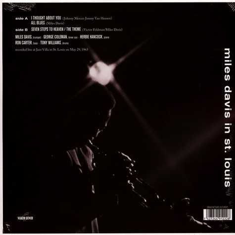 Виниловая пластинка MILES DAVIS "Miles Davis In St. Louis" (LP) 