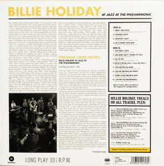 BILLIE HOLIDAY "At Jazz At The Philharmonic" (LP)