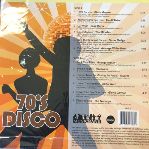Виниловая пластинка VARIOUS ARTISTS "70`s Disco" (LP) 