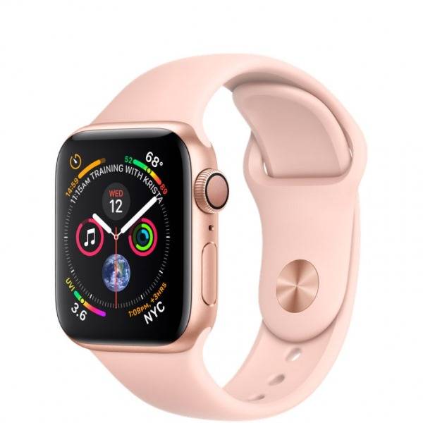 Умные часы Apple Watch Series 4 GPS 40mm Gold Aluminum Case with Pink Sand Sport Band 