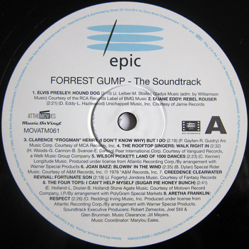 Виниловая пластинка VARIOUS ARTISTS "Forrest Gump (The Soundtrack)" (OST 2LP) 