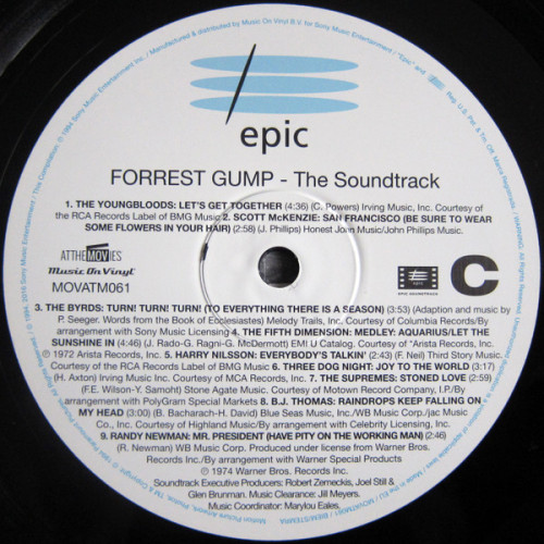 Виниловая пластинка VARIOUS ARTISTS "Forrest Gump (The Soundtrack)" (OST 2LP) 