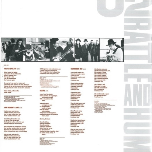 Виниловая пластинка U2 "Rattle And Hum" (EX/EX 2LP) 