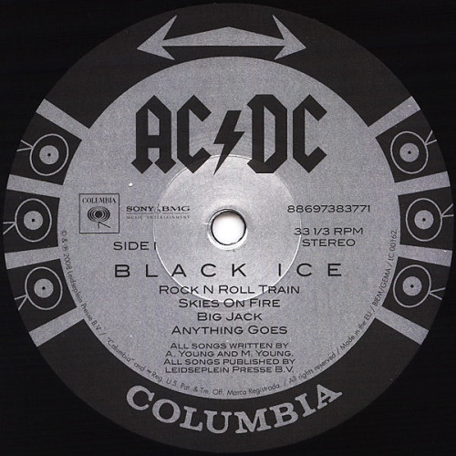 Виниловая пластинка AC/DC "Black Ice" (2LP)