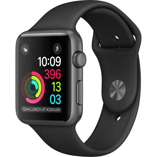 Умные часы Apple Watch Series 2 42mm Space Gray Aluminum Case with Black Sport Band 