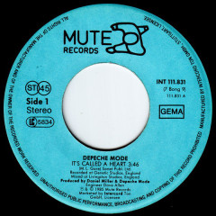 DEPECHE MODE "Its Called A Heart" (INT 111.831 7" NM)