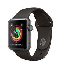 Apple Watch Series 3 GPS 38mm Space Gray Aluminum Case with Gray Sport Band