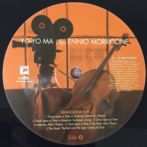 Виниловая пластинка ENNIO MORRICONE, YO-YO MA "Yo-Yo Ma Plays Ennio Morricone" (2LP)