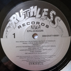 N.W.A. "Efil4zaggin" (EX/EX LP)