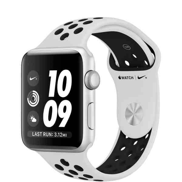 Apple Watch Nike+ Series 3 GPS 42mm Silver Aluminum Case with Pure Platinum/Black Nike Sport Band 