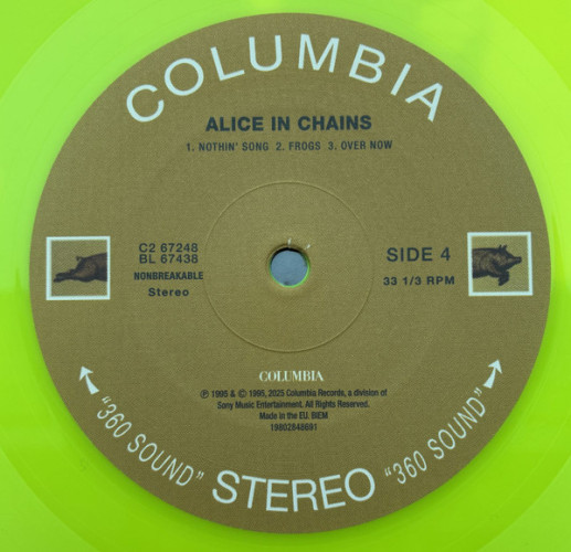 Виниловая пластинка ALICE IN CHAINS "Alice In Chains" (YELLOW 2LP) 