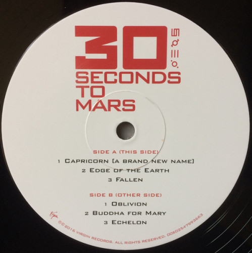 Виниловая пластинка THIRTY SECONDS TO MARS "30 Seconds To Mars" (2LP)