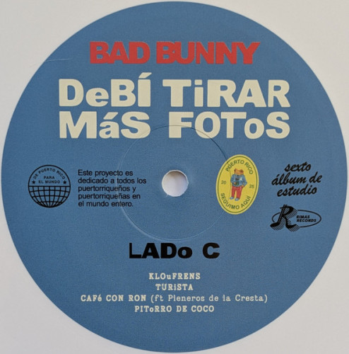 Виниловая пластинка BAD BUNNY "Debí Tirar Más Fotos" (WHITE 2LP) 