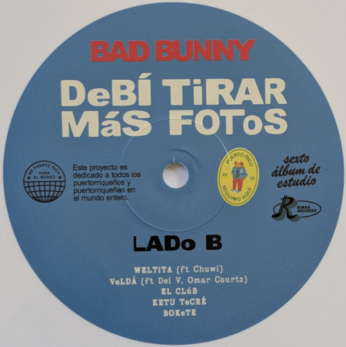 Виниловая пластинка BAD BUNNY "Debí Tirar Más Fotos" (WHITE 2LP) 