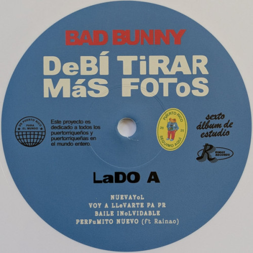 Виниловая пластинка BAD BUNNY "Debí Tirar Más Fotos" (WHITE 2LP) 
