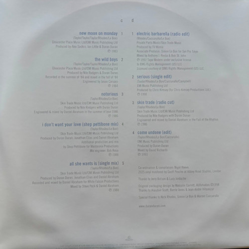 Виниловая пластинка DURAN DURAN "Greatest" (WHITE 2LP)