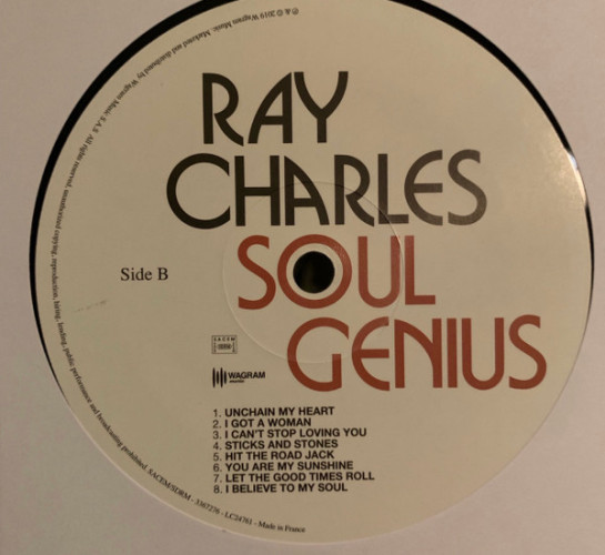 Виниловая пластинка RAY CHARLES "Soul Genius" (LP)