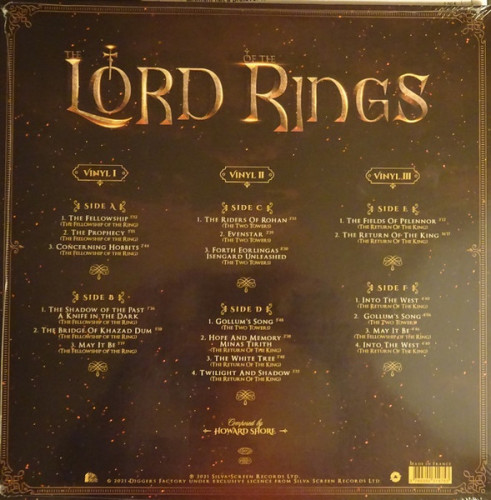 Виниловая пластинка THE CITY OF PRAGUE PHILARMONIC ORCHESTRA "Music From The Lord Of The Rings Trilogy" (3LP) 