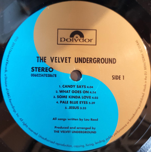 Виниловая пластинка VELVET UNDERGROUND "The Velvet Underground" (LP) 