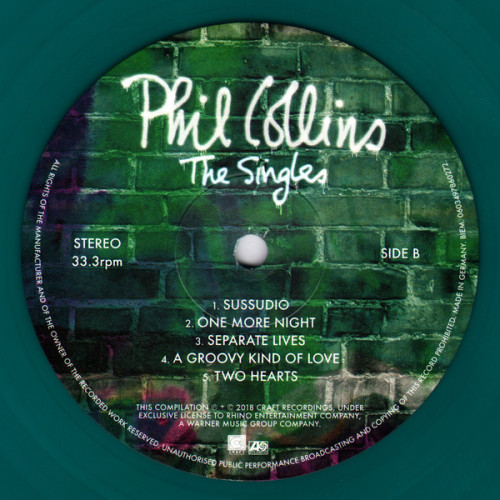 Виниловая пластинка PHIL COLLINS "The Singles" (COLORED 2LP) 