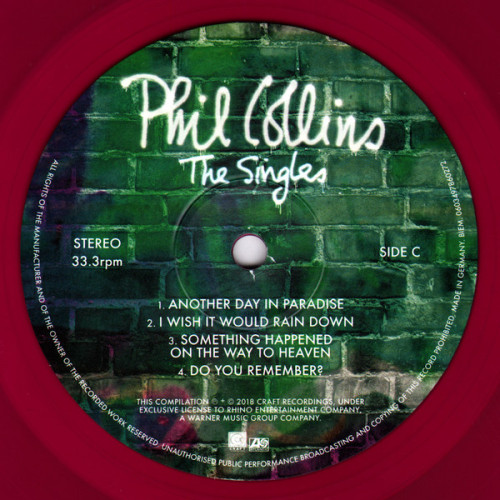 Виниловая пластинка PHIL COLLINS "The Singles" (COLORED 2LP) 