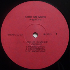 FAITH NO MORE &quot;Angel Dust&quot; (NOTONLABEL NM LP)