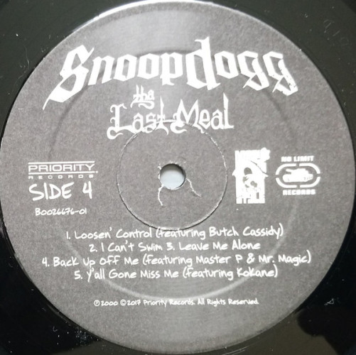 Виниловая пластинка SNOOP DOGG "Tha Last Meal" (2LP)