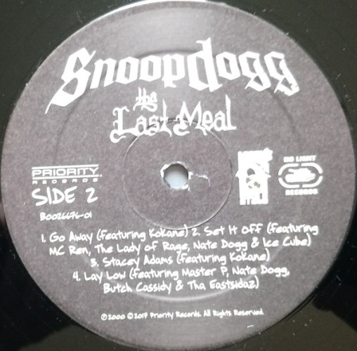 Виниловая пластинка SNOOP DOGG "Tha Last Meal" (2LP)