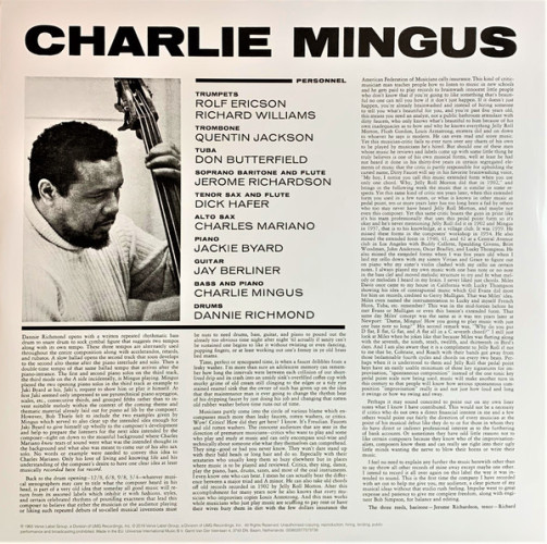 Виниловая пластинка CHARLES MINGUS "The Black Saint And The Sinner Lady" (LP)
