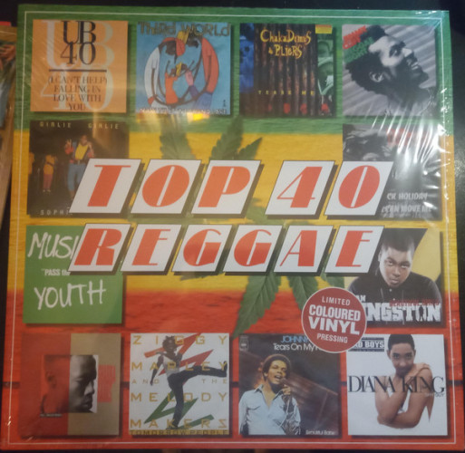 Виниловая пластинка VARIOUS ARTISTS "Top 40 Reggae" (RED LP) 