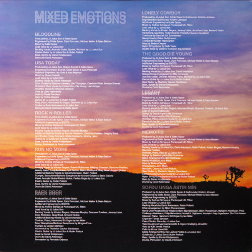 Виниловая пластинка KALEO "Mixed Emotions" (BLUE LP)
