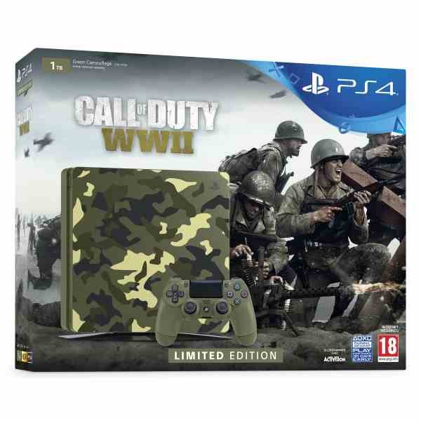 Игровая консоль SONY PS4 CUH-2116B 1000GB SLIM + Call of Duty: WWII Limited Edition 