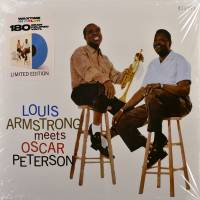 LOUIS ARMSTRONG  "Louis Armstrong Meets Oscar Peterson" (BLUE LP)