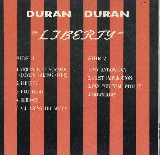 Виниловая пластинка DURAN DURAN "Liberty" (ДRT NM LP)