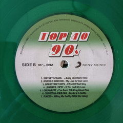 VARIOUS ARTISTS "Top 40 90s" (GREEN LP)